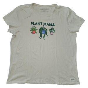Life Is Good Cream 'Plant Mama' Crusher Tee. Sz. XXL